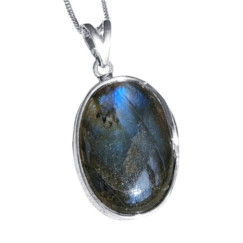 Labradorite Wave Pendant