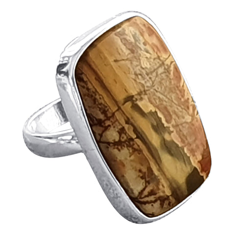 Picture Jasper Square Ring