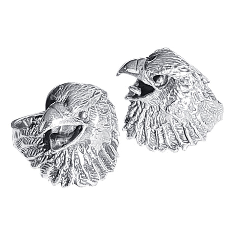 Eagle Head Silver Ring