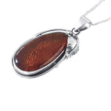 Ornate Cognac Amber Pendant