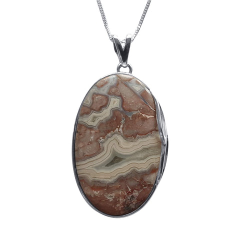 Crazy Lace Agate Juno Pendant