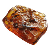 Partially polished Amber gemstone