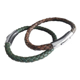 Trio of Mens Leather Bracelets