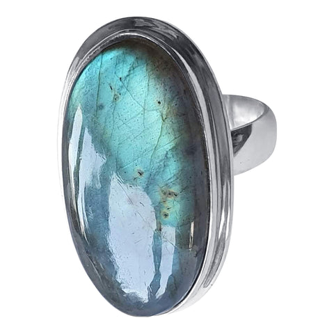 Labradorite Silver Siren Ring