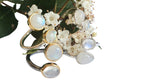 Duo Moonstone Silver Rings