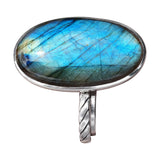 Magnificent Statement Labradorite Silver Ring