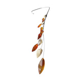 Exotic Cascade Amber  Silver Necklace