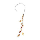 Exotic Cascade Amber  Silver Necklace