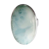 Carribean Blue Larimar Silver Ring