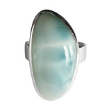 Irregular Larimar Silver Ring