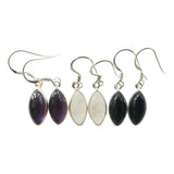 Marquise Gemstone Drop Earrings