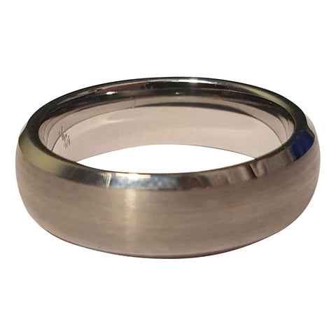 Brushed Tungsten Court Ring