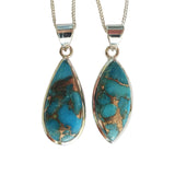 Callaina Copper Turquoise Silver Pendants