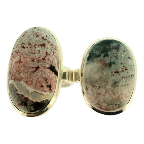 Kaiyo Sakura Jasper Silver Rings