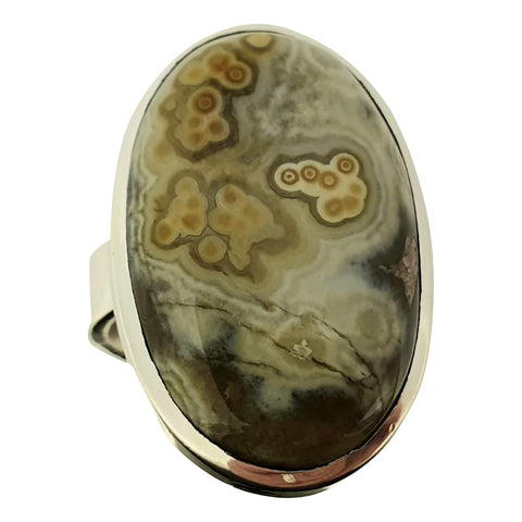 Maris Ocean Jasper Silver Ring