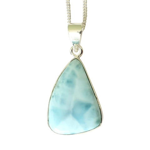 Rissa Larimar Silver Pendant and Chain