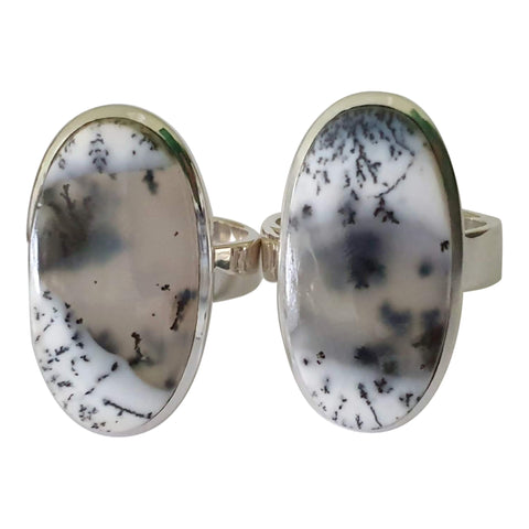 Bewitching Merlinite Silver Rings