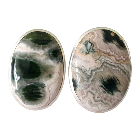 Marine Ocean Jasper Silver Rings