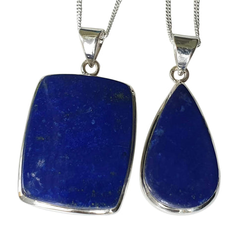 Nebula Lapis Lazuli Pendant and Chain