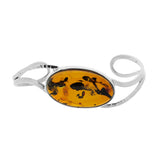 Hammered Amber Bangle
