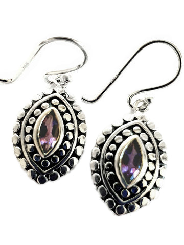 Patterned Amethyst earrings