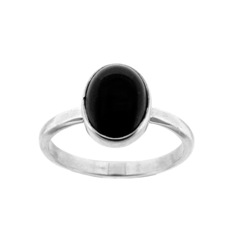 Oval Whitby Jet Ring
