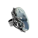 Merlinite Garland Ring and Earrings