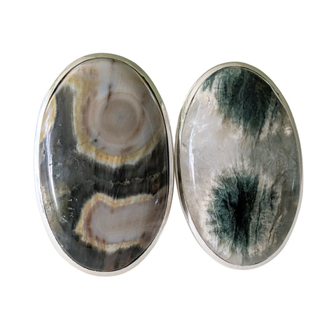 Amphitrite Ocean Jasper Silver Rings