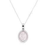 Classic Rose Quartz Pendant and chain