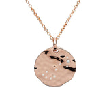 Zodiac Constellation Necklace in Silver, Rose Gold Plated