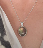 Labradorite Silver Glint Pendant