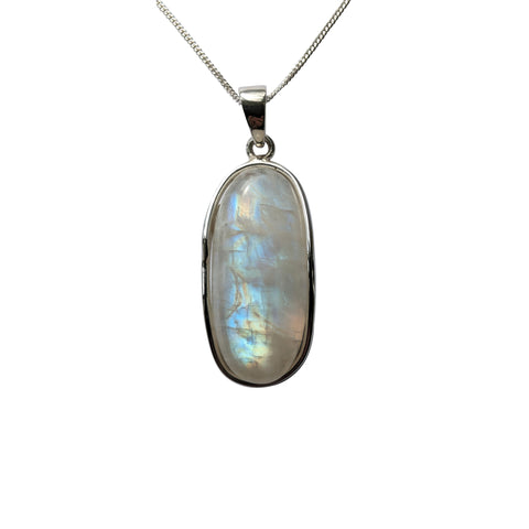 Artemis Moonstone Silver Pendant and Chain