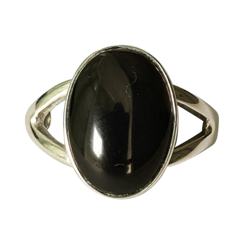 Mavros Black Onyx Silver Ring
