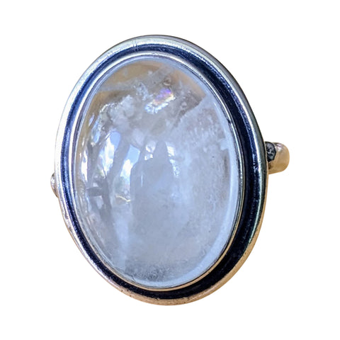Mizu Aquamarine Silver Ring