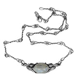 Moonstone Harvest Silver Necklace