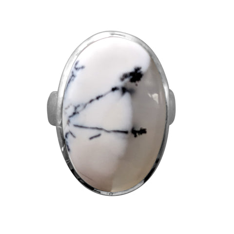 Isolde Merlinite Silver Ring