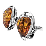 Anaana Amber Silver Ring