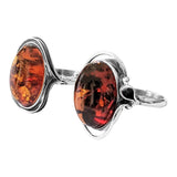 Lumisa Amber Silver Ring