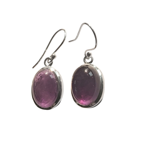 Royal Amethyst Silver Earrings