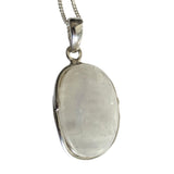 Candrama Moonstone Silver Pendant and Chain