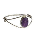 Vasilikos Amethyst Silver Bangle