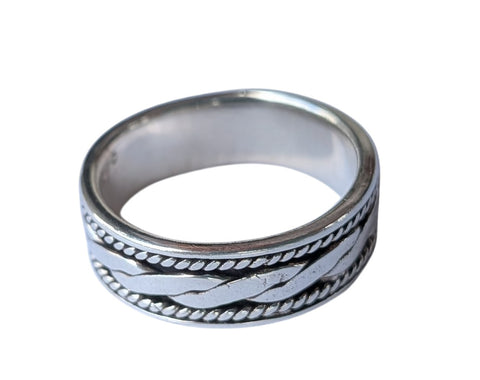 Twisted Silver Ring