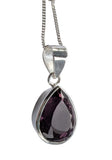 Regal Amethyst  Faceted Silver Pendant and Chain