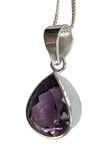 Krolewski Faceted Amethyst Silver Pendant and Chain