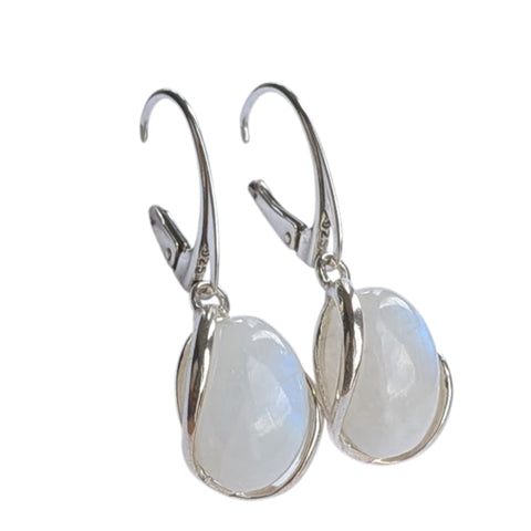 Selina Moonstone Silver Earrings