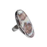 Kichaa Crazy Lace Agate Siver Ring