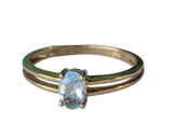 9ct Yellow Gold Aquamarine Ring