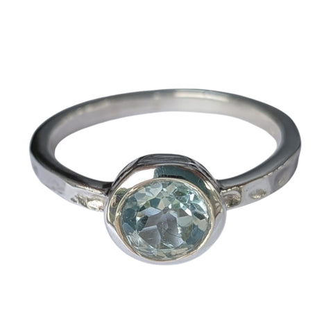 Mduara Blue Topaz Silver Ring