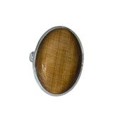 Gata Tiger`s Eye Silver Ring
