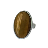 Gata Tiger`s Eye Silver Ring